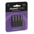 Kit 4 Pilhas Alcalina Palito Aaa 3a 1.5v 1000mah Cod: 408180016 Avant Use