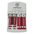 Kit 4 Pilhas Recarregável Aa/aaa + Carregador Rápido Bivolt