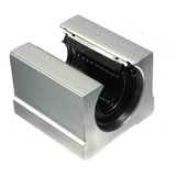 Kit 4 Pillow Block Aberto 16mm Sbr16uu Com Rolamento Linear