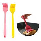 Kit 4 Pincéis Silicone P Culinária Cozinha Churrasco Molho