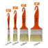 Kit 4 Pincel Trincha Branca Pintura Tiger 696 Verniz Madeira
