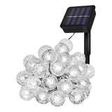 Kit 4 Pisca pisca Solar Led Bola De Natal Decoração 6000k