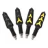 Kit 4 Pisca Seta Led Modelo Esportivo Kawa Preta Sequencial
