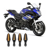 Kit 4 Piscas Seta Led Moto Fan Titan Twister Cb300 Xre Bros