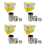 Kit 4 Pistao Anel Camisa Motor Mwm D225 Metal Leve