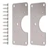 Kit 4 Placas De Reparo Para Consertar Dobradiça Armário Mdf