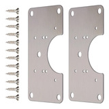 Kit 4 Placas De Reparo Para Consertar Dobradiça Armário Mdf