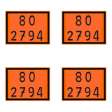 Kit 4 Placas Numerologia 802794 Transp