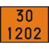 Kit 4 Placas Numerologia Laranja Onu 30 1202 Carga Perigosa
