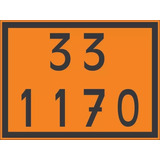 Kit 4 Placas Numerologia Laranja Onu