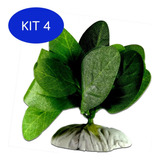 Kit 4 Planta De Seda Para Aquário Cód 012   8cm