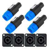 Kit 4 Plug Speakon