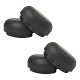 Kit 4 Ponteira Tampa Estribo Oblongo Oval Preto Universal