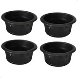 Kit 4 Porta Copo De Embutir Em Abs Preto Sofá Poltrona Mesa