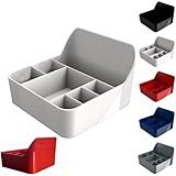 Kit 4 Porta Guardanapo Sachê Galheteiro Mesa Balcão Bancada Organizador Suporte Multiuso Divisórias -Branco-