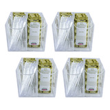 Kit 4 Porta Sachês 4 Nichos Sem Tampa Acrílico Transparente