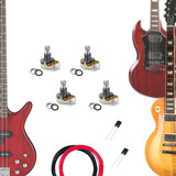Kit 4 Potenciômetros Spirit 500k Les Paul Guitarra Ou Baixo