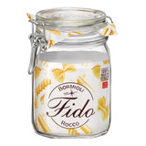Kit 4 Potes De Vidro Fido Italiano Bormioli Hermético 2 L Cor Transparente