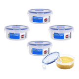 Kit 4 Potes Herméticos Potinhos Para Papinha Bebe Lock lock