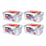 Kit 4 Potes Hermeticos