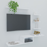 Kit 4 Prateleiras Nicho Rack Suspenso Tv Sala Quarto Mdf