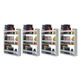 Kit 4 Prateleiras Organizador Porta Revistas Mdf Branco 