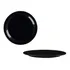 Kit 4 Pratos Elegance Preto Raso 25cm Polipropileno
