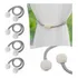 Kit 4 Prendedores De Cortina Magnético Imã Presilha Elegante