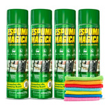 Kit 4 Produto P  Limpar Sofá Carro Espuma Mágica Grátis Pano