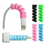 Kit 4 Protetor Cabo Fio Carregador Usb Celular Cor Colorido