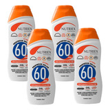 Kit 4 Protetor Solar Fator 60 Fps 120 Ml Proteção Sol Máxima