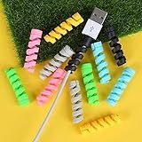 KIT 4 Protetores De Cabos Proteja E Organize Seus Cabos Com O KIT Protetor Organizador USB Em Silicone Evite Danos Prolongue A Vida útil E Mantenha Tudo Em Ordem