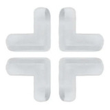 Kit 4 Protetores De Quina Silicone Mesa Para Bebês Yazi Cor Transparente