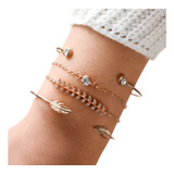 Kit 4 Pulseiras Feminina