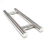 Kit 4 Puxador Redondo Aço Inox 45cm Porta Madeira Vidro