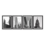 Kit 4 Quadros Decoracao