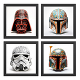 Kit 4 Quadros Decorativos