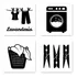 Kit 4 Quadros Decorativos Lavanderia Casa Sala Placas 0002ktpl4 Allodi
