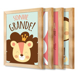 Kit 4 Quadros Infantil