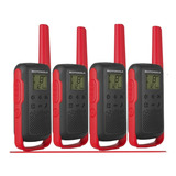 Kit 4 Radio Comunicador Motorola Talkabout T210br Walk Talk