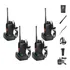 Kit 4 Radio Walk Talk Comunicador 16 Ch 12km Baofeng 777s