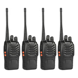 Kit 4 Radios Walk Talk Comunicador 16 Ch 12km Baofeng 777s