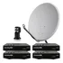 Kit 4 Receptor Digital Century Midiabox B5+ Antena Lnbf