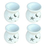 Kit 4 Rechô Difusor Aromatizador Estrela Porta vela Rechaud