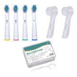 Kit 4 Refil Genérico Escova Oralb Braun 2 Capa 50 Fio Dental