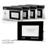 Kit 4 Refletor Led 30w Holofote Branco-frio 6500k Prova Dágua Ip67 Cor Da Carcaça Preto Cor Da Luz 110v/220v Bivolt