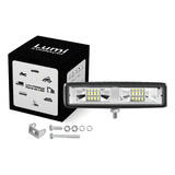 Kit 4 Refletor Projeto Luminaria Farol 16 Led 48w Cor Da Carcaça Preto Cor Da Luz Branco frio 12v 24v Bivolt