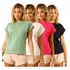 Kit 4 Regata Muscle Tee Blusa Feminina Básica Confortável