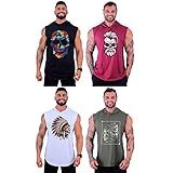 Kit 4 Regatas Com Touca Longline Masculina MXD Conceito Academia Treino Musculação Casual Camisetas  G  Opção 15 