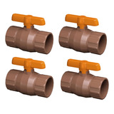 Kit 4 Registro Esfera Soldável 32mm Krona Atacado